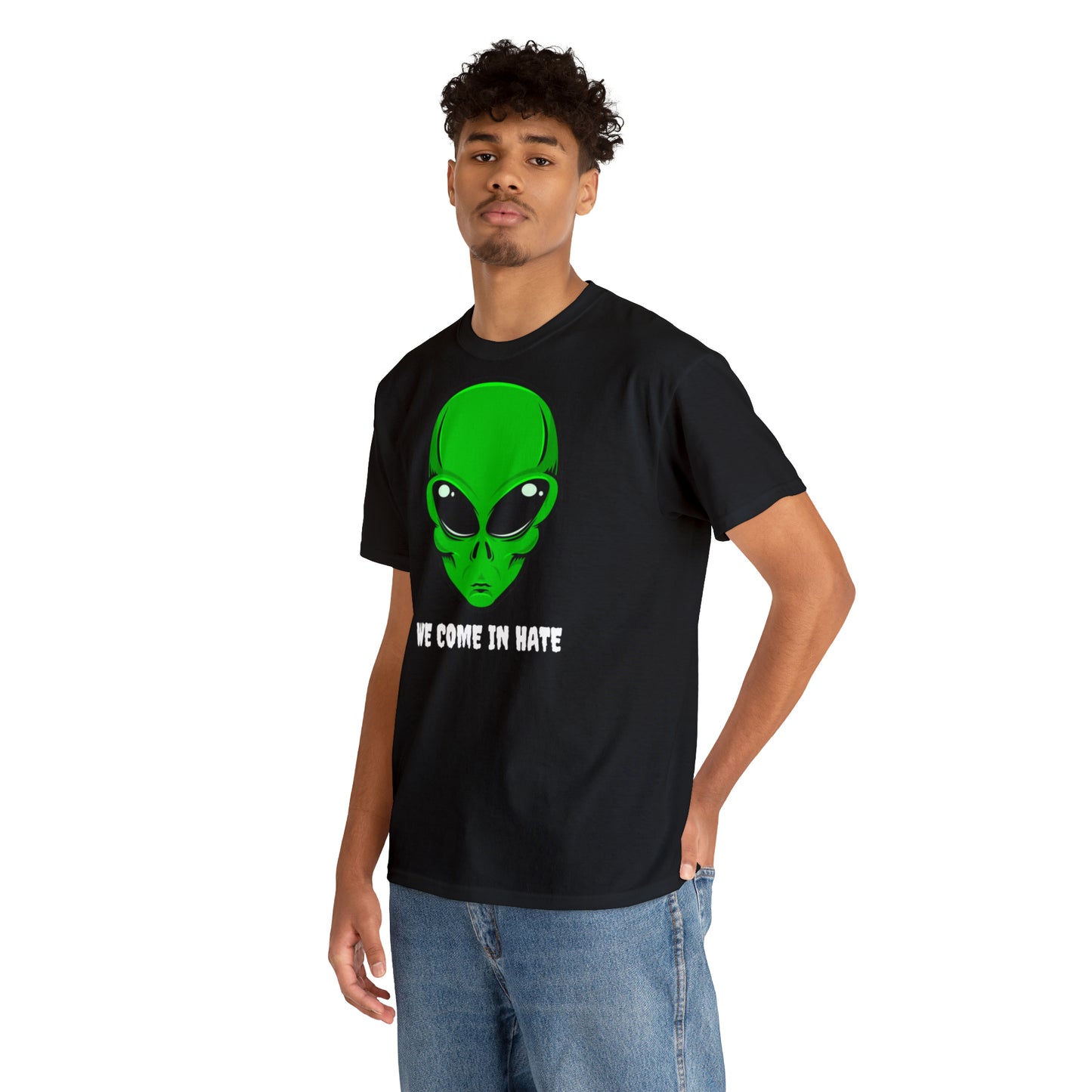 We come in HATE Unisex Heavy Cotton Tee