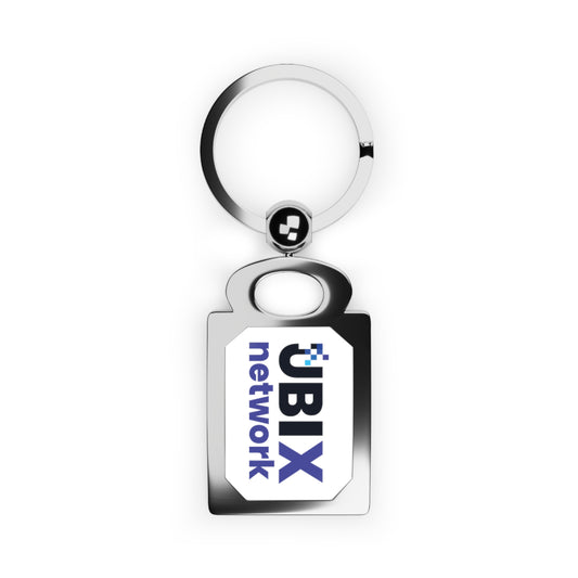 UBIX.Network Rectangle Photo Keyring